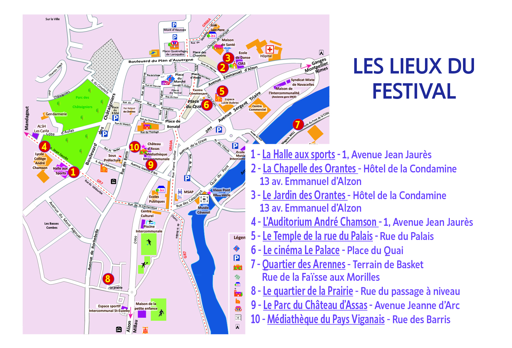 Plan du Vigan
